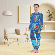 Load image into Gallery viewer, Big Boys' Crew Neck Long Pajama Set