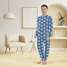 Load image into Gallery viewer, Big Boys' Crew Neck Long Pajama Set