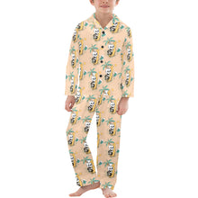 Load image into Gallery viewer, Big Boys' V-Neck Long Pajama Set