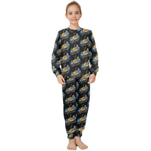 Load image into Gallery viewer, Big Girls' Crew Neck Long Pajama Set