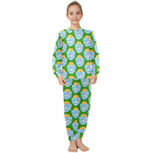 Load image into Gallery viewer, Big Girls' Crew Neck Long Pajama Set