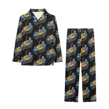 Load image into Gallery viewer, Big Girls' V-Neck Long Pajama Set