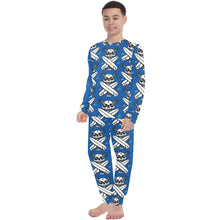 Load image into Gallery viewer, Big Boys' Crew Neck Long Pajama Set
