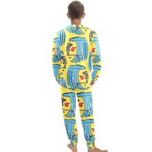 Load image into Gallery viewer, Big Boys' Crew Neck Long Pajama Set