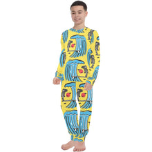 Load image into Gallery viewer, Big Boys' Crew Neck Long Pajama Set