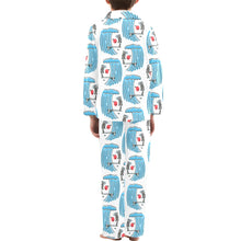 Load image into Gallery viewer, Big Boys' V-Neck Long Pajama Set