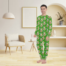 Load image into Gallery viewer, Big Boys' Crew Neck Long Pajama Set