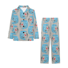 Load image into Gallery viewer, Big Girls' V-Neck Long Pajama Set