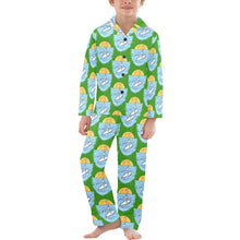 Load image into Gallery viewer, Big Boys' V-Neck Long Pajama Set