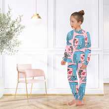 Load image into Gallery viewer, Big Girls' Crew Neck Long Pajama Set