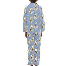 Load image into Gallery viewer, Big Boys' V-Neck Long Pajama Set