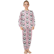 Load image into Gallery viewer, Big Girls' Crew Neck Long Pajama Set