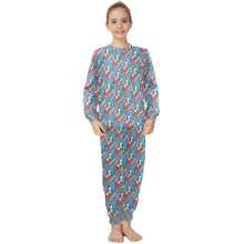 Load image into Gallery viewer, Big Girls' Crew Neck Long Pajama Set