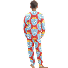 Load image into Gallery viewer, Big Boys' Crew Neck Long Pajama Set