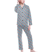 Load image into Gallery viewer, Big Girls' V-Neck Long Pajama Set