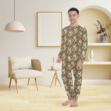 Load image into Gallery viewer, Big Boys' Crew Neck Long Pajama Set