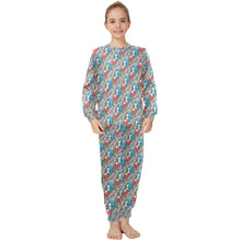 Load image into Gallery viewer, Big Girls' Crew Neck Long Pajama Set