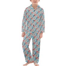 Load image into Gallery viewer, Big Boys' V-Neck Long Pajama Set