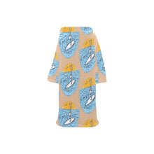 Load image into Gallery viewer, Blanket Robe with Sleeves for Kids