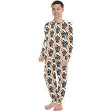 Load image into Gallery viewer, Big Boys' Crew Neck Long Pajama Set