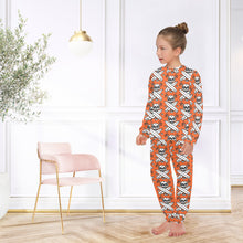 Load image into Gallery viewer, Big Girls' Crew Neck Long Pajama Set