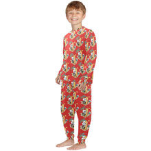 Load image into Gallery viewer, Little Boys' Crew Neck Long Pajama Set