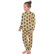 Load image into Gallery viewer, Big Girls' Crew Neck Long Pajama Set