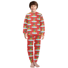 Load image into Gallery viewer, Big Boys' Crew Neck Long Pajama Set