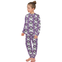 Load image into Gallery viewer, Big Girls' Crew Neck Long Pajama Set