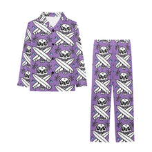 Load image into Gallery viewer, Big Girls' V-Neck Long Pajama Set