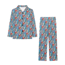 Load image into Gallery viewer, Big Girls' V-Neck Long Pajama Set
