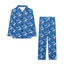 Load image into Gallery viewer, Big Girls' V-Neck Long Pajama Set
