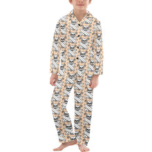 Load image into Gallery viewer, Big Boys' V-Neck Long Pajama Set