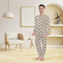 Load image into Gallery viewer, Big Boys' Crew Neck Long Pajama Set