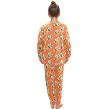 Load image into Gallery viewer, Big Girls' Crew Neck Long Pajama Set