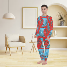 Load image into Gallery viewer, Big Boys' Crew Neck Long Pajama Set