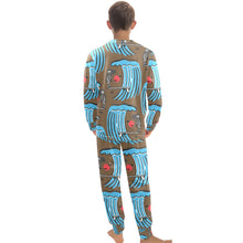 Load image into Gallery viewer, Big Boys' Crew Neck Long Pajama Set