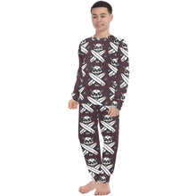 Load image into Gallery viewer, Big Boys' Crew Neck Long Pajama Set