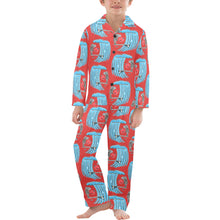 Load image into Gallery viewer, Big Boys' V-Neck Long Pajama Set