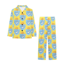 Load image into Gallery viewer, Big Girls' V-Neck Long Pajama Set