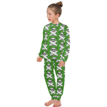 Load image into Gallery viewer, Big Girls' Crew Neck Long Pajama Set