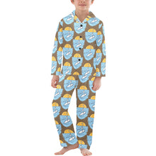 Load image into Gallery viewer, Big Boys' V-Neck Long Pajama Set