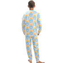 Load image into Gallery viewer, Big Boys' Crew Neck Long Pajama Set