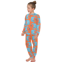 Load image into Gallery viewer, Big Girls' Crew Neck Long Pajama Set