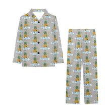 Load image into Gallery viewer, Big Boys' V-Neck Long Pajama Set