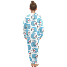 Load image into Gallery viewer, Big Girls' Crew Neck Long Pajama Set