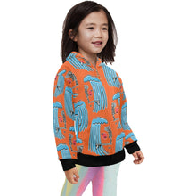 Load image into Gallery viewer, Little Girls' Zip Up Hoodie