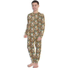 Load image into Gallery viewer, Big Boys' Crew Neck Long Pajama Set