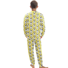 Load image into Gallery viewer, Big Boys' Crew Neck Long Pajama Set
