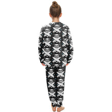 Load image into Gallery viewer, Big Girls' Crew Neck Long Pajama Set